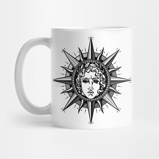 Apollo Sun God Symbol by Nartissima